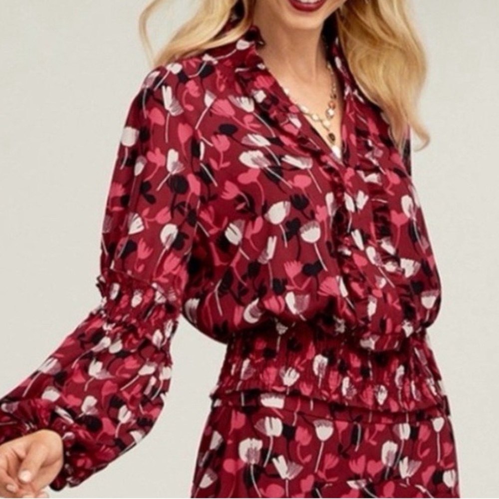 Cabi Blouse and Midi Skirt Set